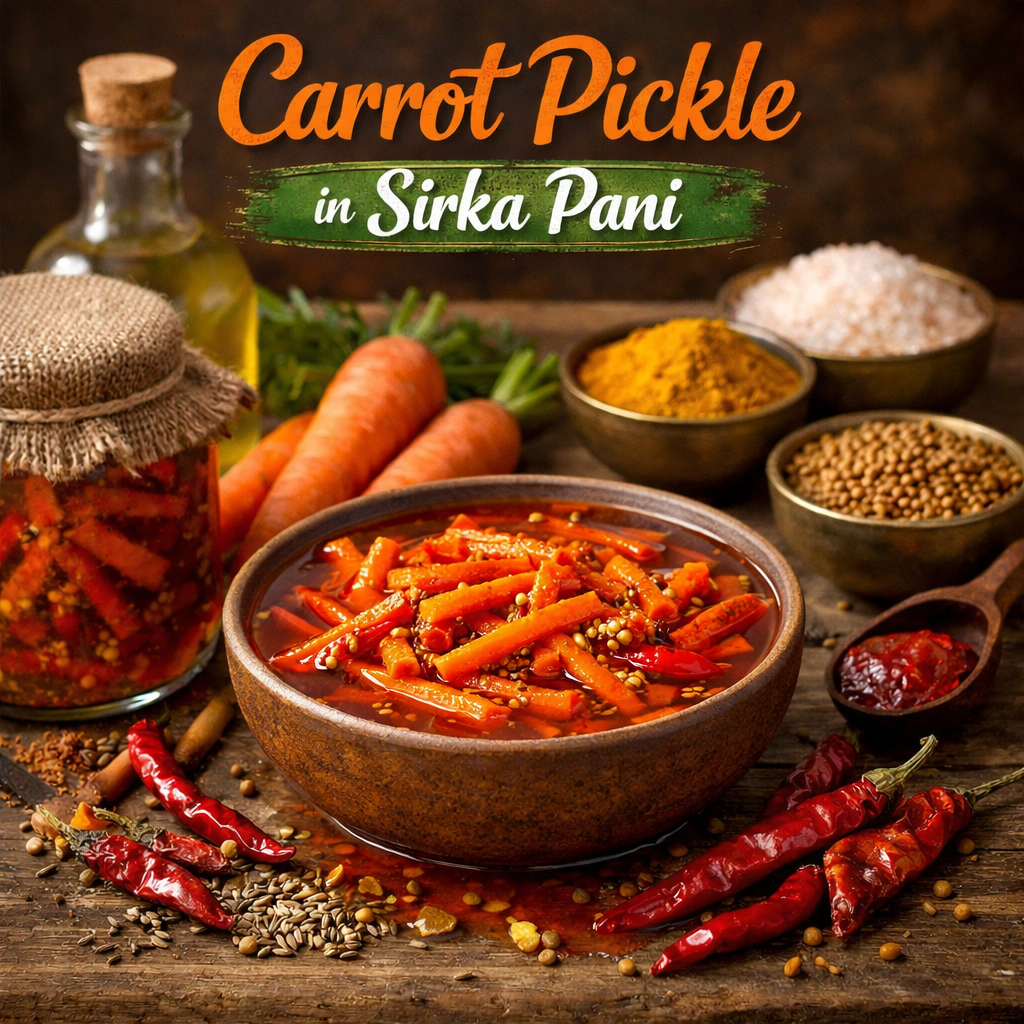 Carrot Sirka Pani Pickle | 950 G | Free Delivery