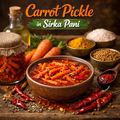 Carrot Sirka Pani Pickle | 950 G | Free Delivery