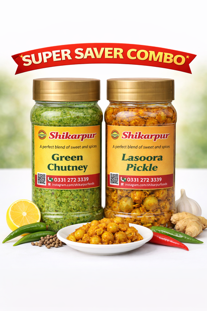 Green chutney + Lasoora pickle | Combo | Free Delivery