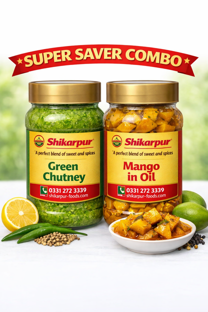 Green chutney + Mango oil pickle | Combo | Free Delivery
