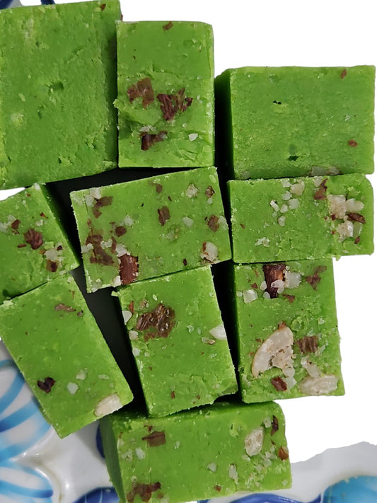 Classic Green Burfi (Mawa)