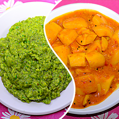 Green chutney + Mango sirka pickle | Combo