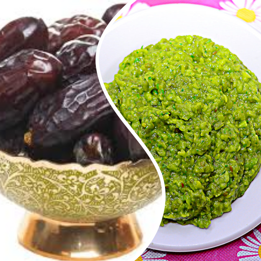 Ramadan Combo - 1 KG Irani Rabbi Dates + 1 KG Green chutney